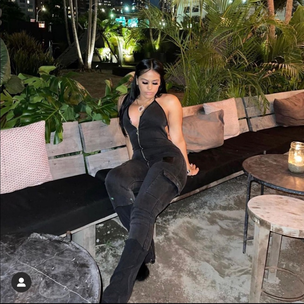 Tordrobes Black Skull UZip Jumpsuit